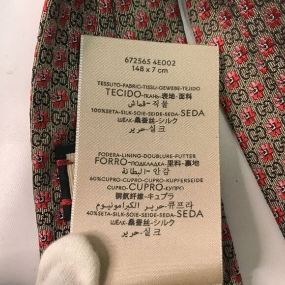Gucci Silk GG Guccissima Floral Tie - Picture 5 of 7